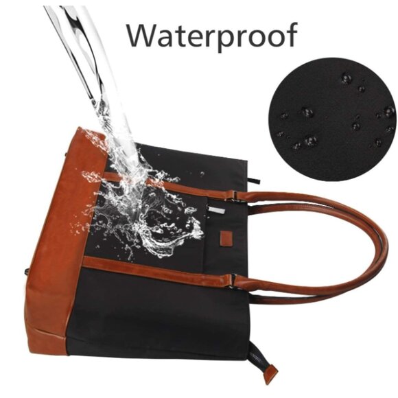 Laptop Tote Bag Large Women Work Bag Purse USB Teacher Bag Fits 17.3 Inch Laptop - Picture 5 of 5